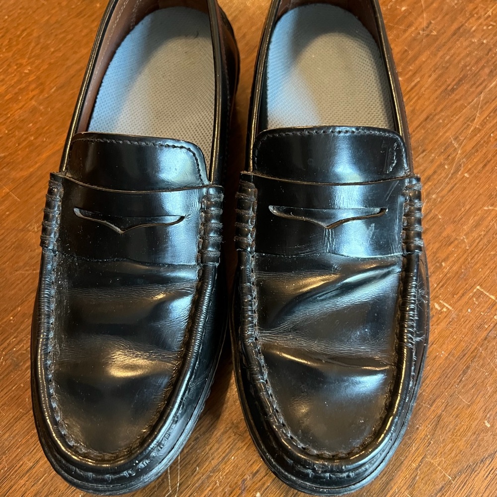 TOD’S black leather Loafers